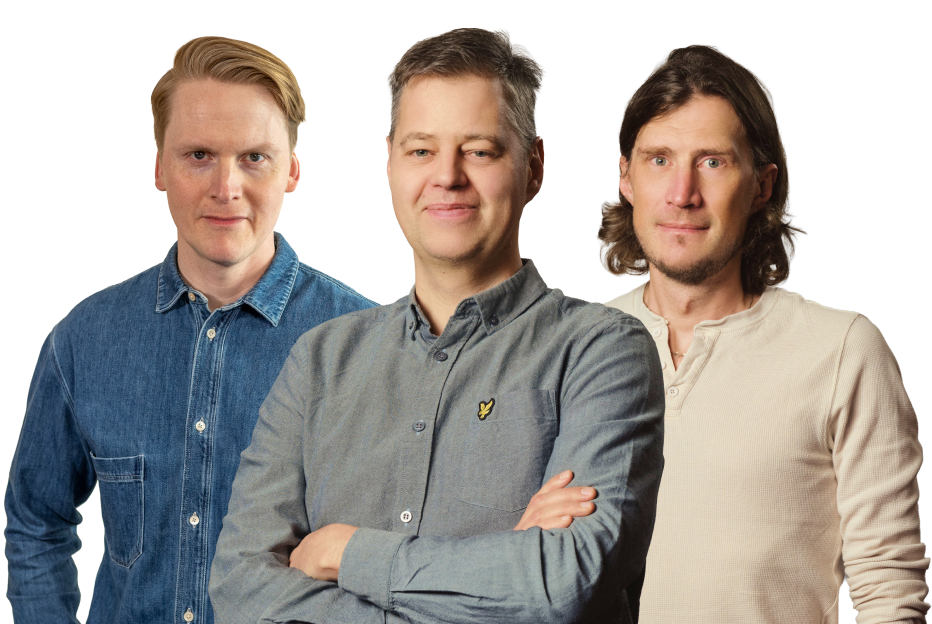 Medverkande i webinaret: David Blomberg, Johan Westin, Viktor Silfverhjelm Hultqvist
